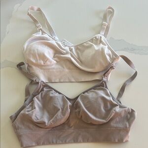 H&M Nursing Wireless Bras Pink & Taupe